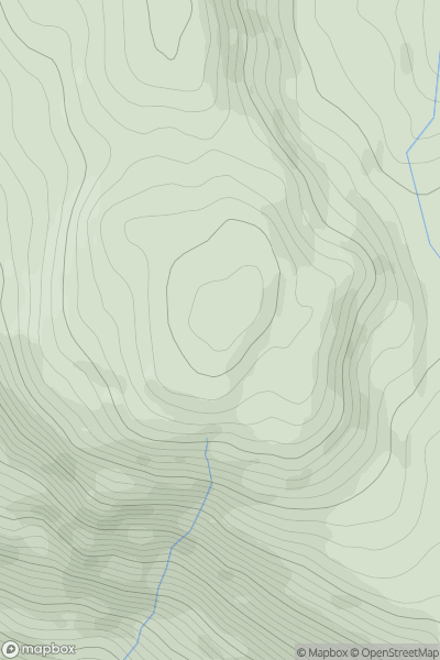 Thumbnail image for Meall Buidhe [Loch Tay to Perth] showing contour plot for surrounding peak